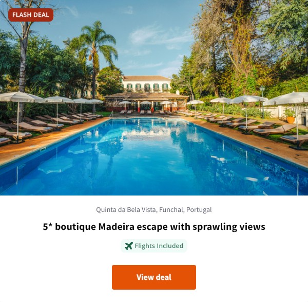5* boutique Madeira escape with sprawling views