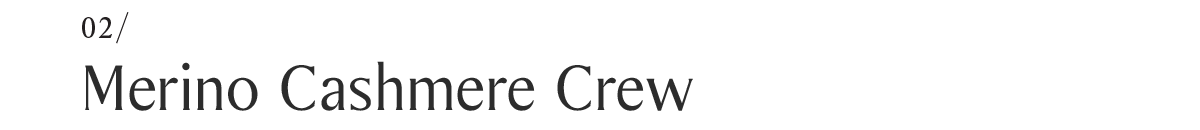 02/Merino Cashmere Crew