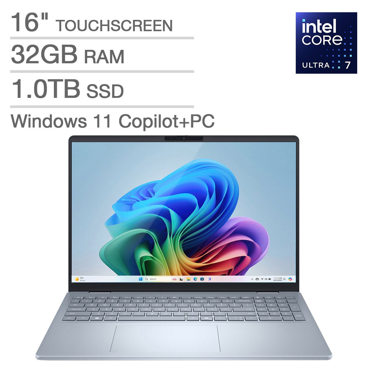Dell 16 Plus Laptop with Intel Core Ultra 7 Processor