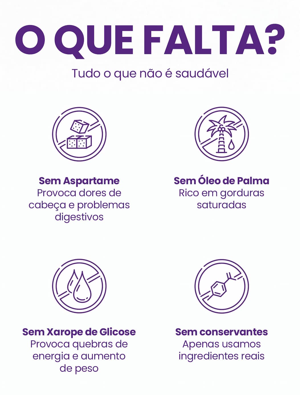 O que falta?