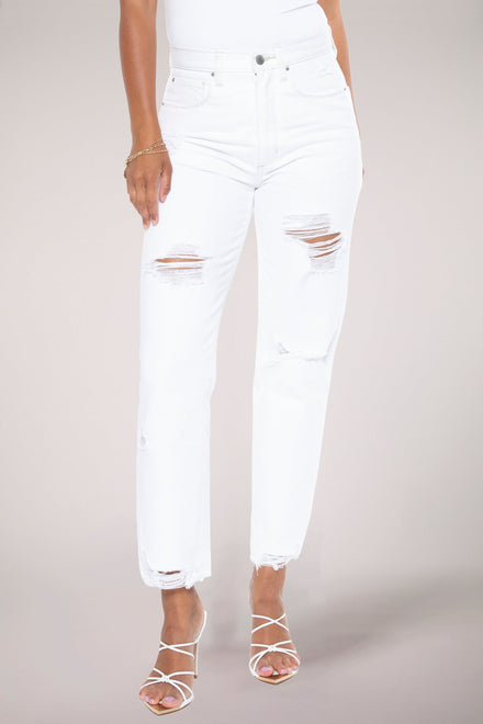 Boyfriend Jean - White