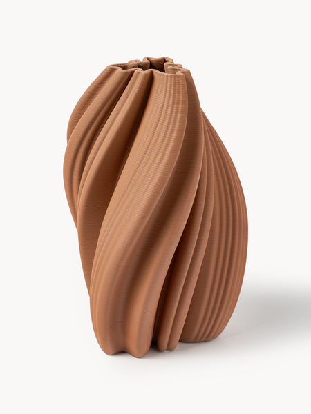 Vaso in porcellana stampato in 3D Melody, alt. 29 cm