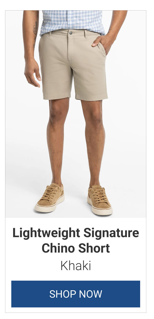 Khaki Lightweight Signature Chino Short