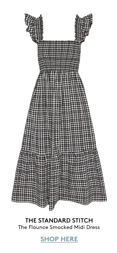 The Flounce Smocked Midi Dress