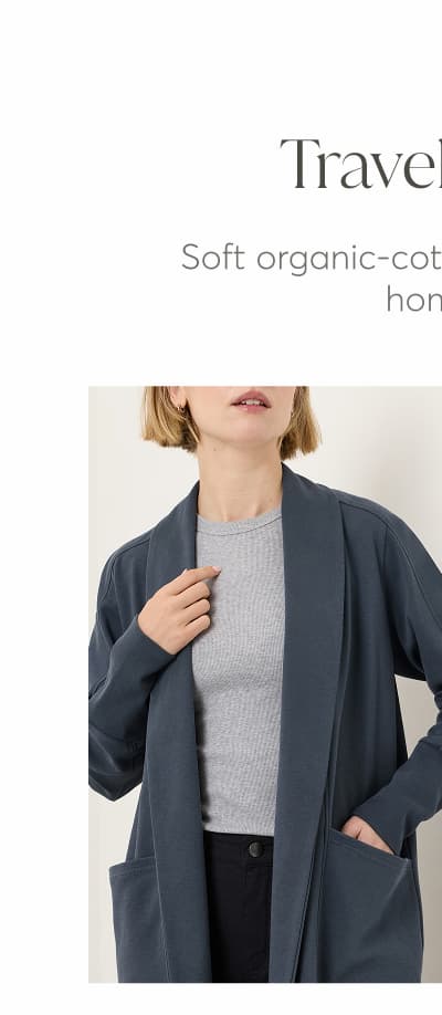 Organic Airplane Wrap Cardigan