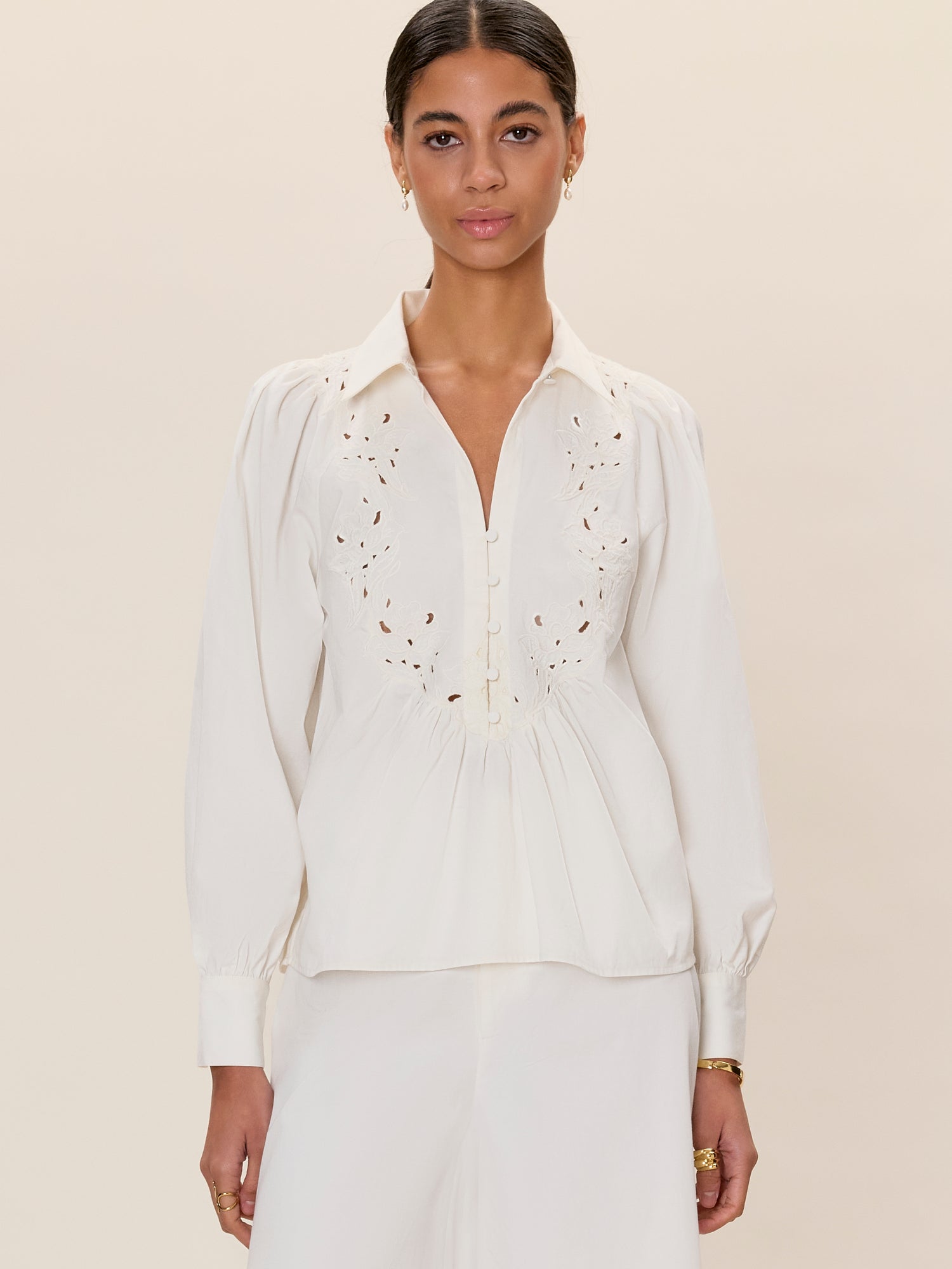 Image of Rachelle Pop Over Blouse