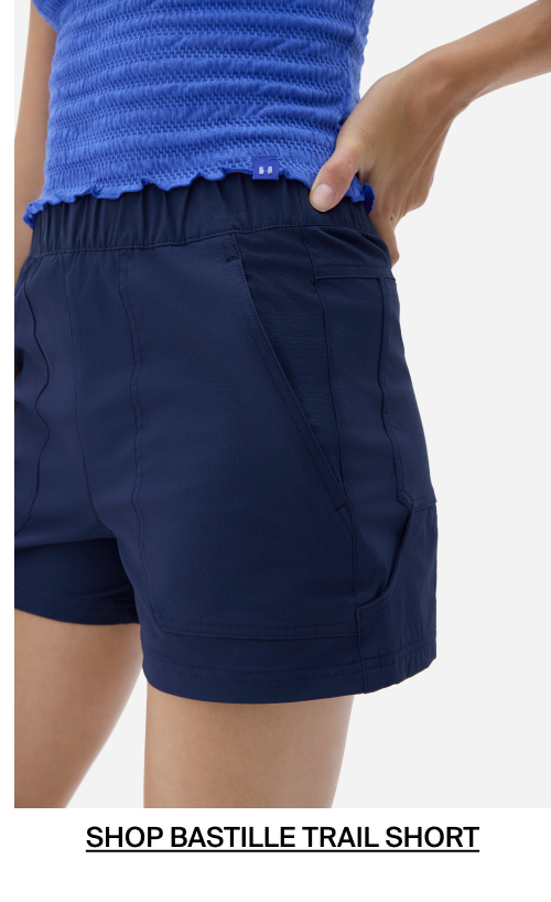 Shop Bastille Trail Short in Navy