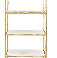 Leanne Narrow Marble Bookcase