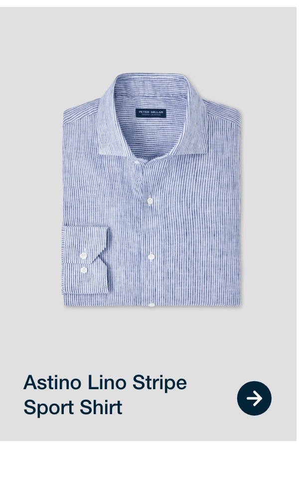 Astino Lino Stripe Sport Shirt