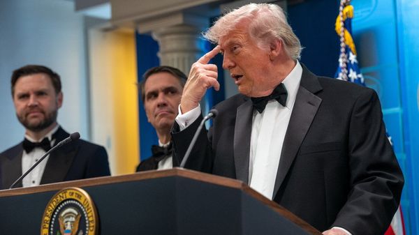 President Trump Makes A Statement From White House After Possible Shooting At WHCA Dinner