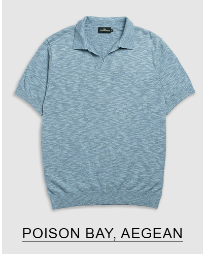 Shop Poison Bay Knit, Aegean online and instore at Rodd & Gunn
