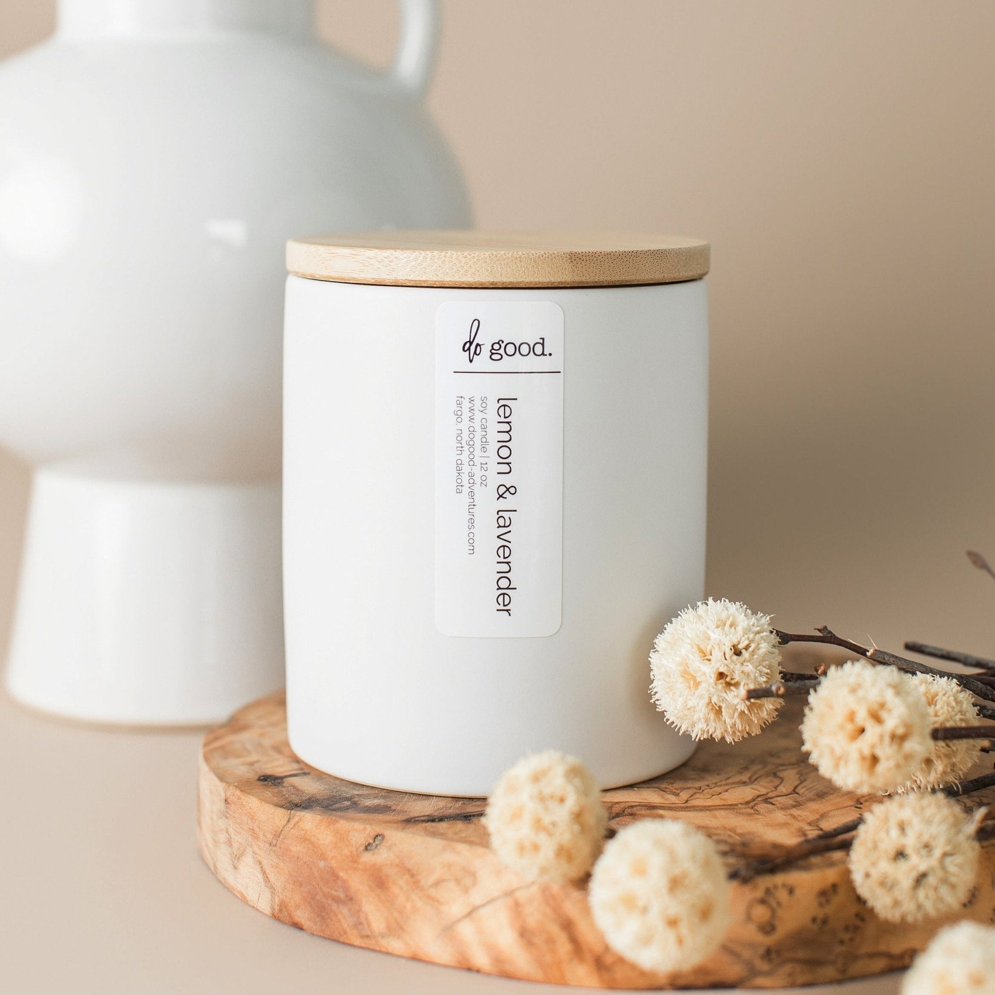 Image of Lemon & Lavender | Signature White Collection Soy Candle