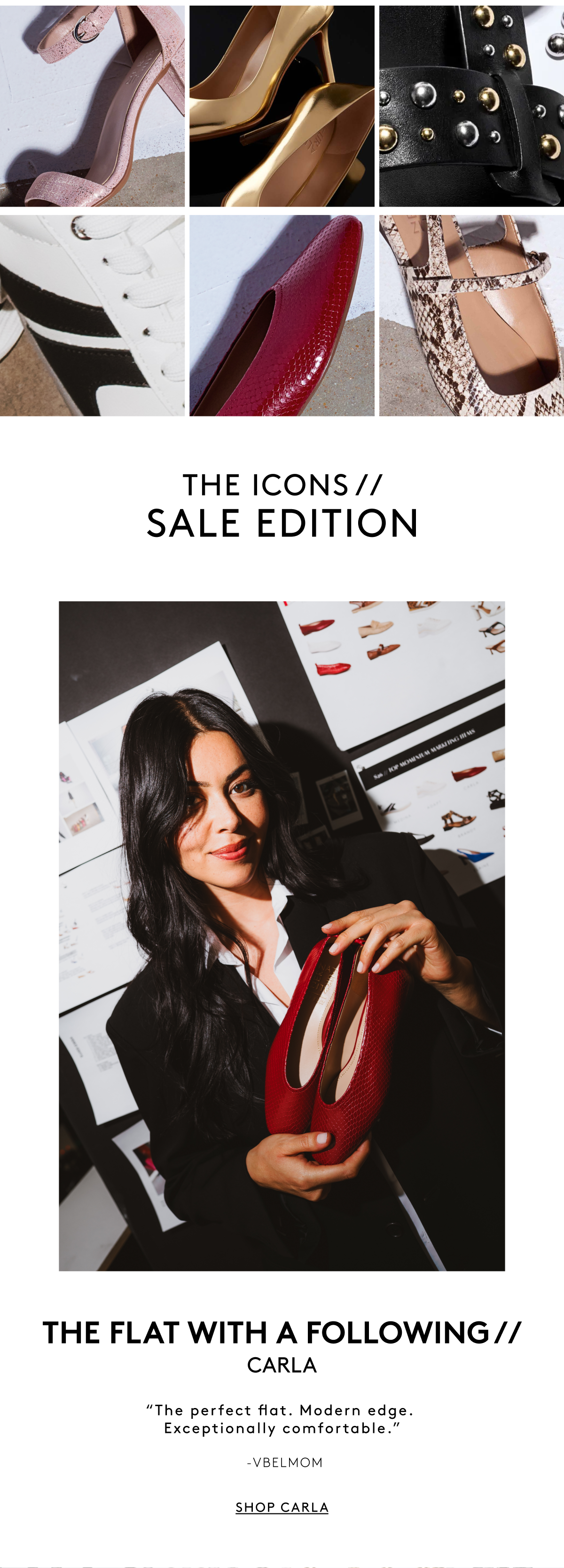 The Icons // Sale Edition | The Flat With A Following // Carla “The Perfect Flat. Modern Edge. Exceptionally Comfortable.” -vbelmom | Shop Carla