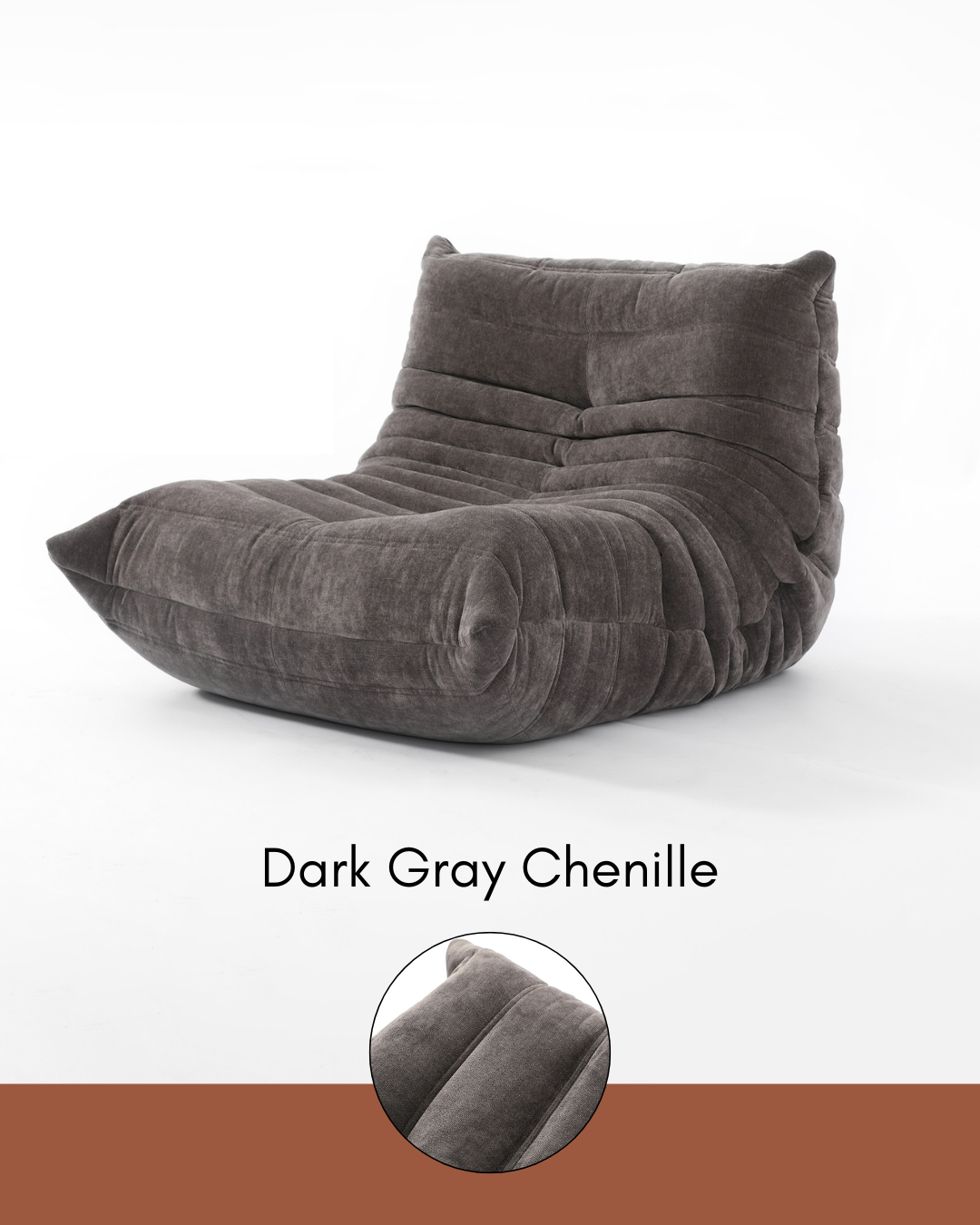 Fireside Chair - Dark Gray Chenille
