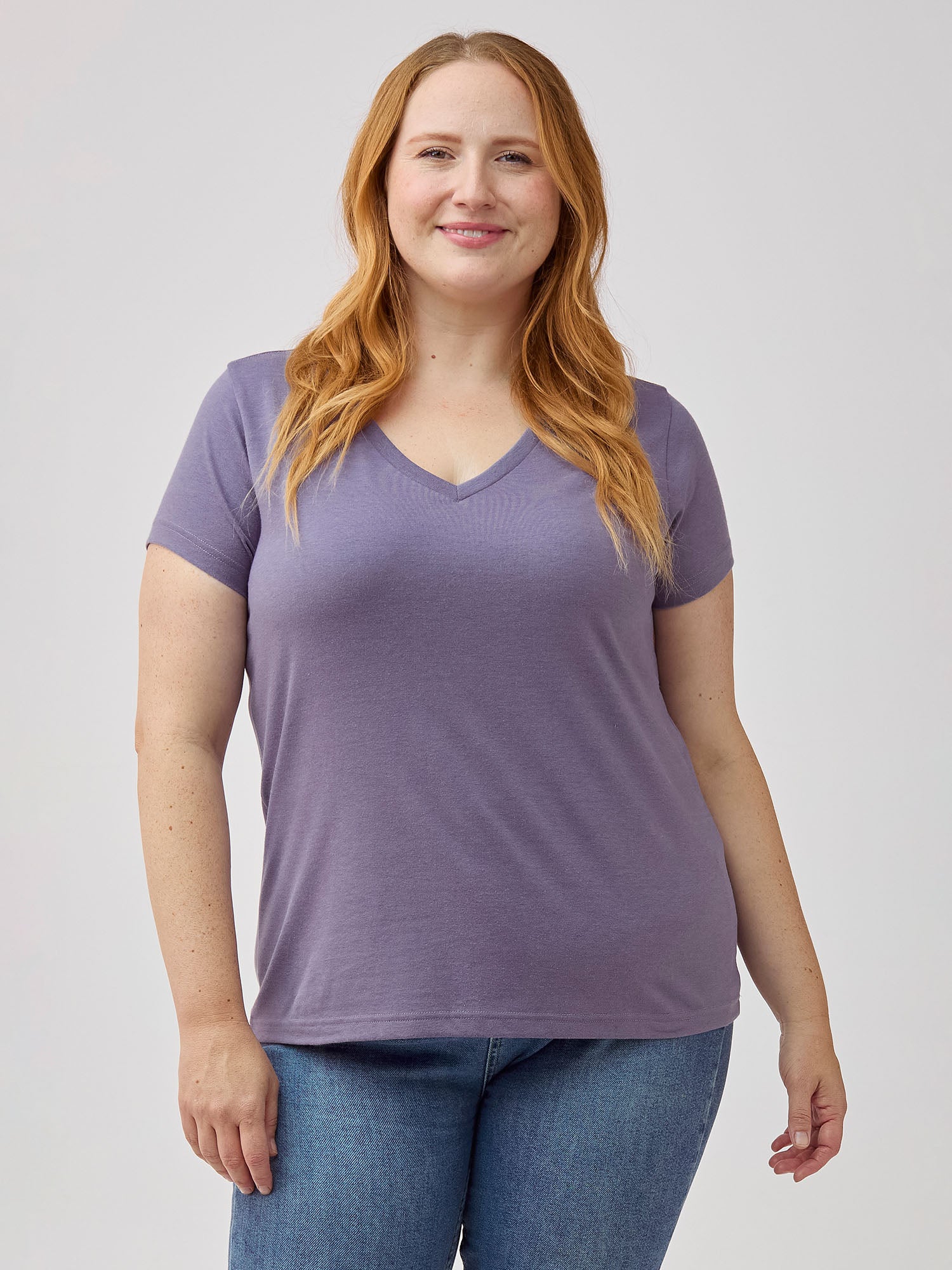 Image of Women's Flint Purple V-Neck
