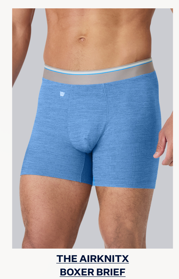 AIRKNITˣ Boxer Brief in Racing Blue heather