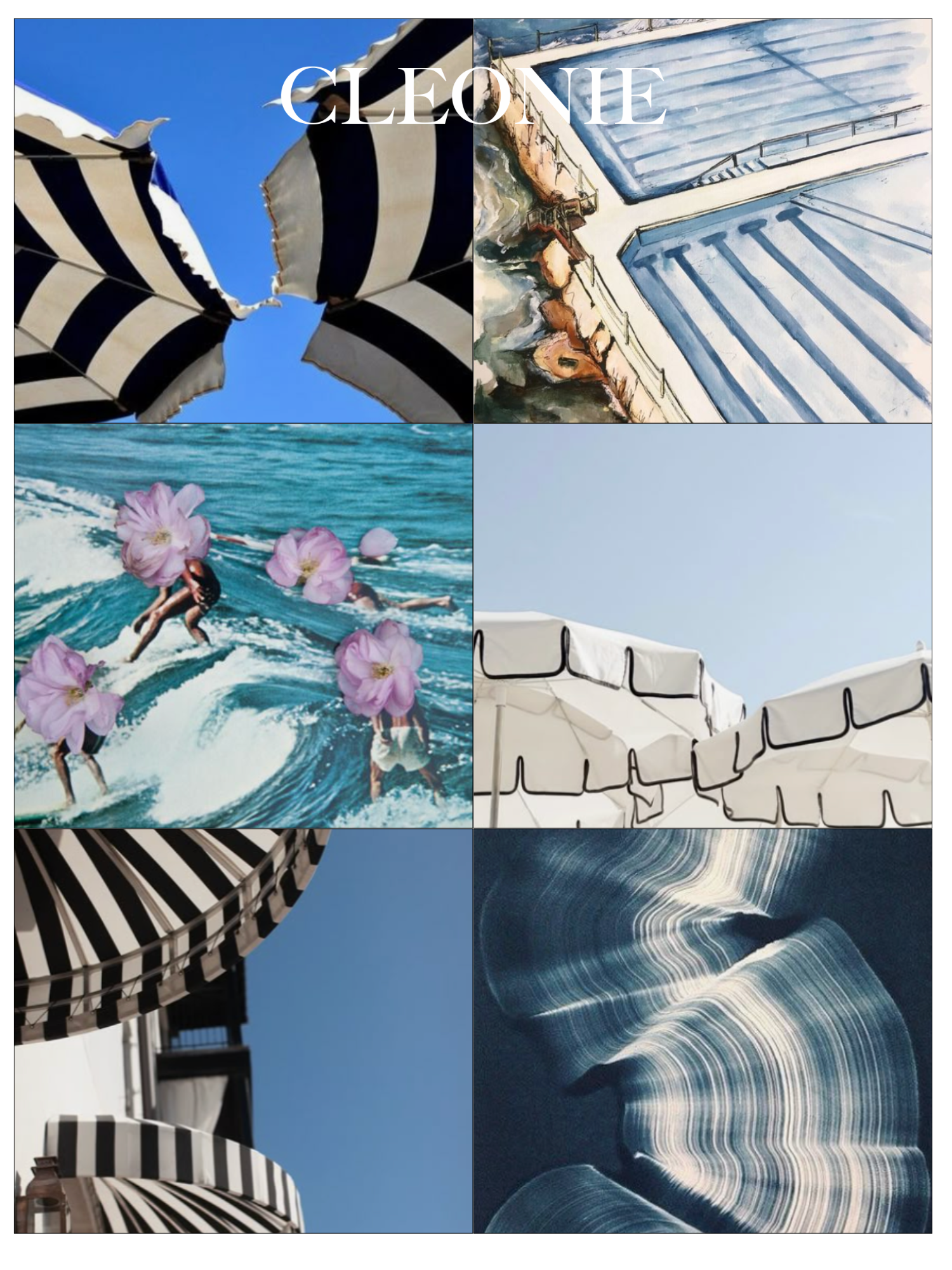 moodboard of botanica collection