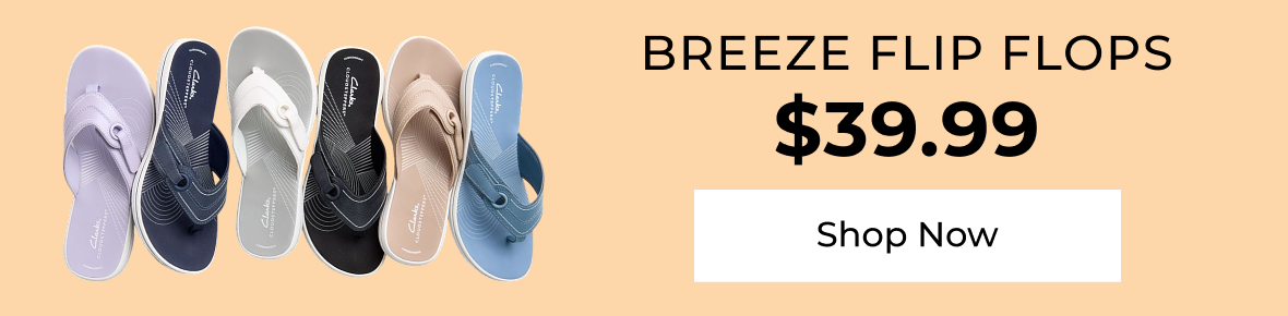 Breeze Flip Flops $39.99