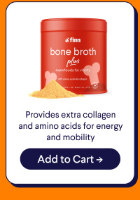 Bone Broth Plus: Provides extra collagen & amino acids for energy and mobility