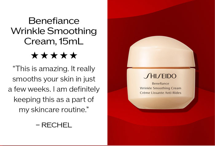 Benefiance Wrinkle Smoothing Cream, 15mL 5 STARS - “This is amazing. It really smooths your skin in just a few weeks. I am definitely keeping this as a part of my skincare routine.” - RECHE