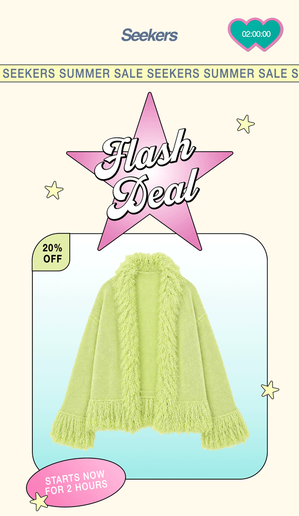 Flash Deal - 20% Off Santana