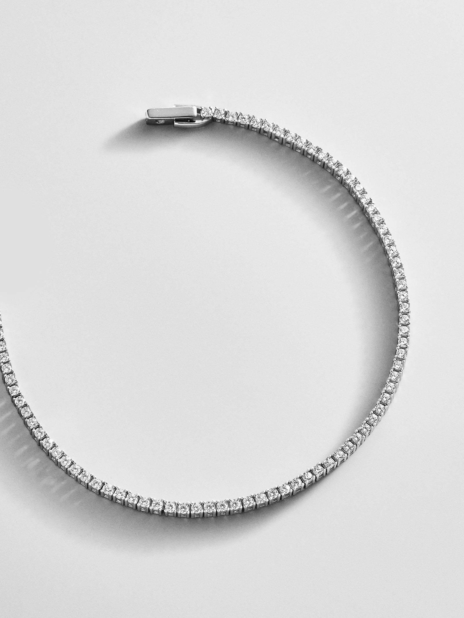 Image of Billie Sterling Silver Tennis Bracelet  - Sterling Silver