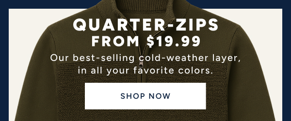 Shop Men's Quarter-Zips