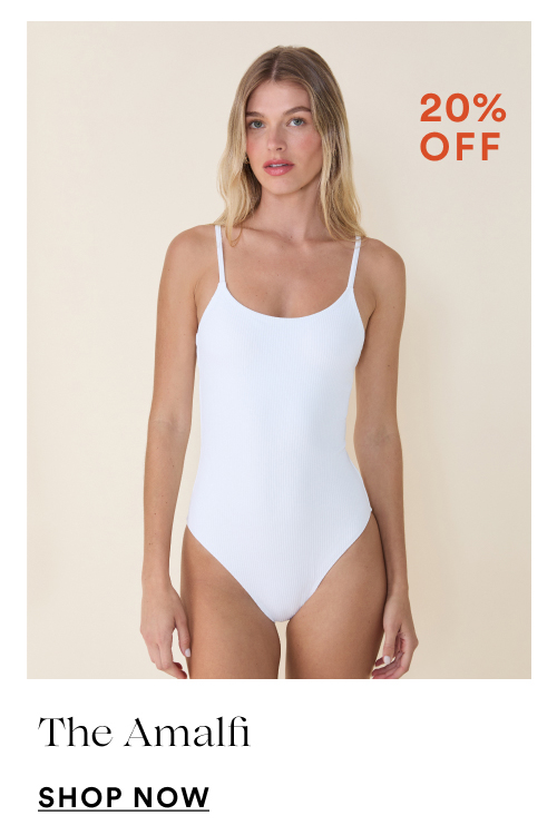 The Amalfi in white ribbed [SHOP NOW]