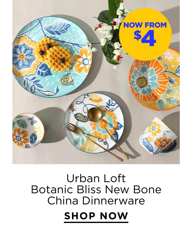 Urban Loft Botaniclas New Bone China Dinnerware