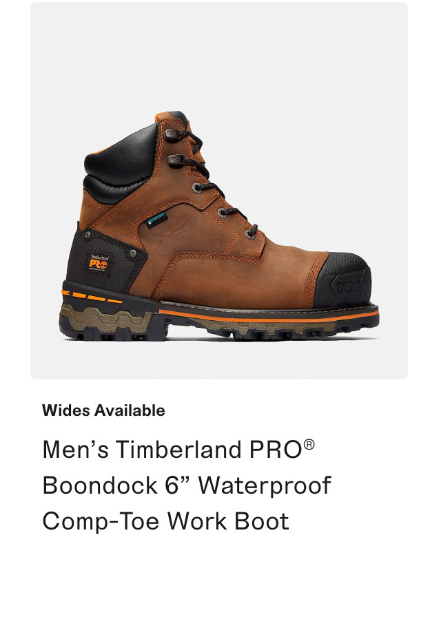 Men's Timberland PRO Boondock 6 Inch Waterproof Comp-Toe Work Boot