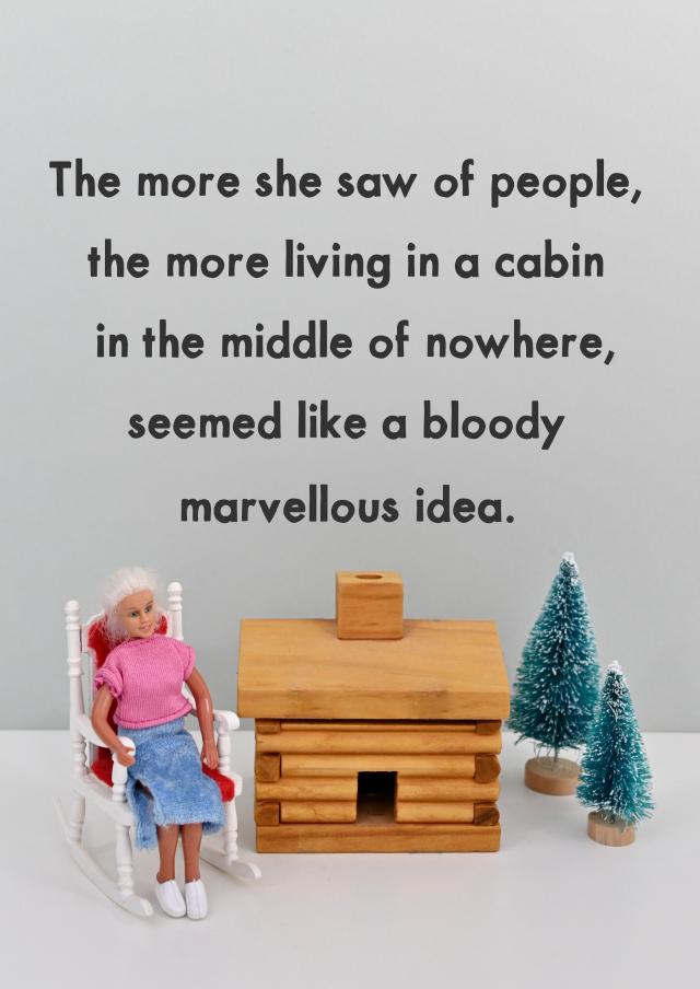 Funny Birthday Card - Cabin