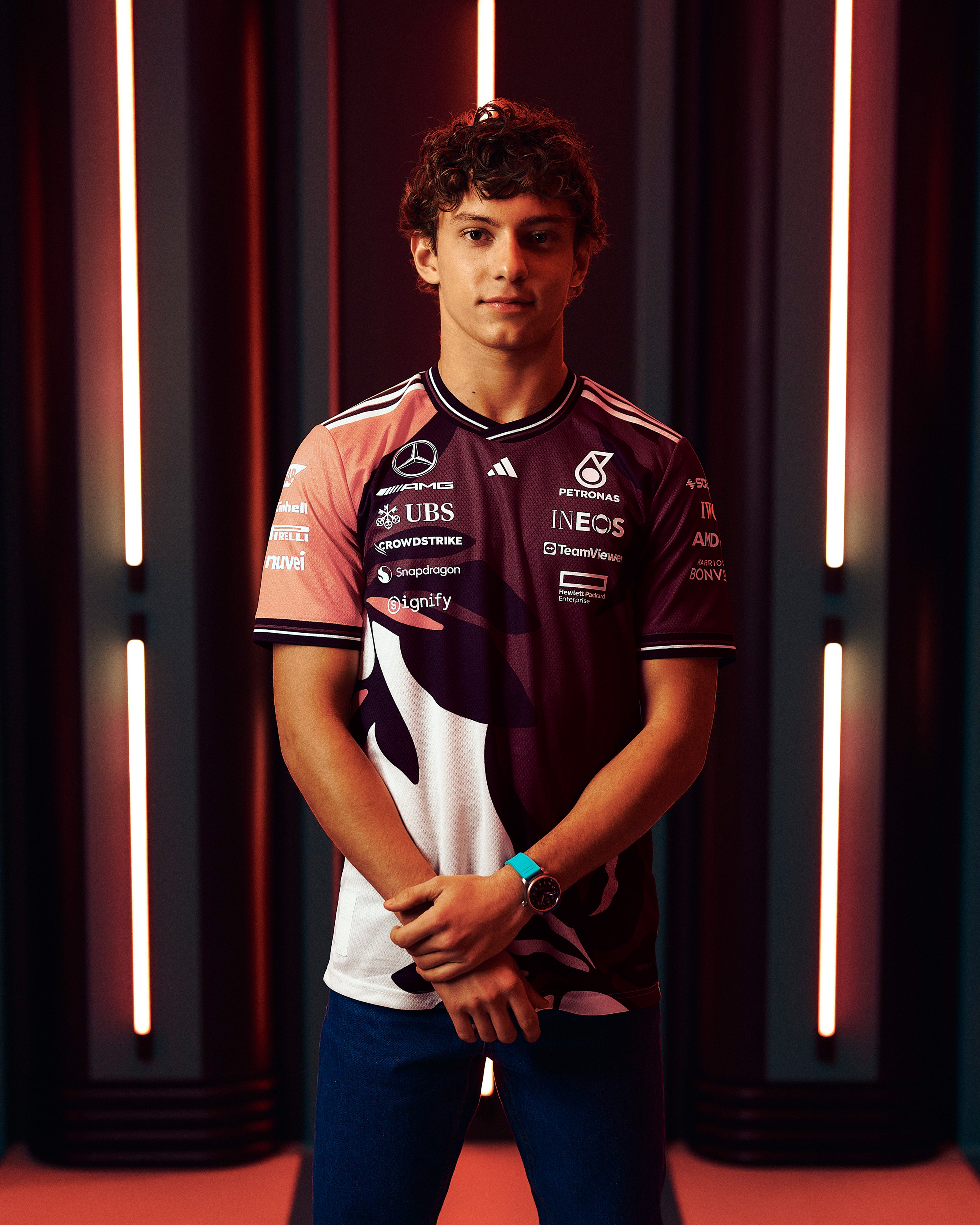 Image of Mens 2025 Miami Authentic Driver Tee Floral