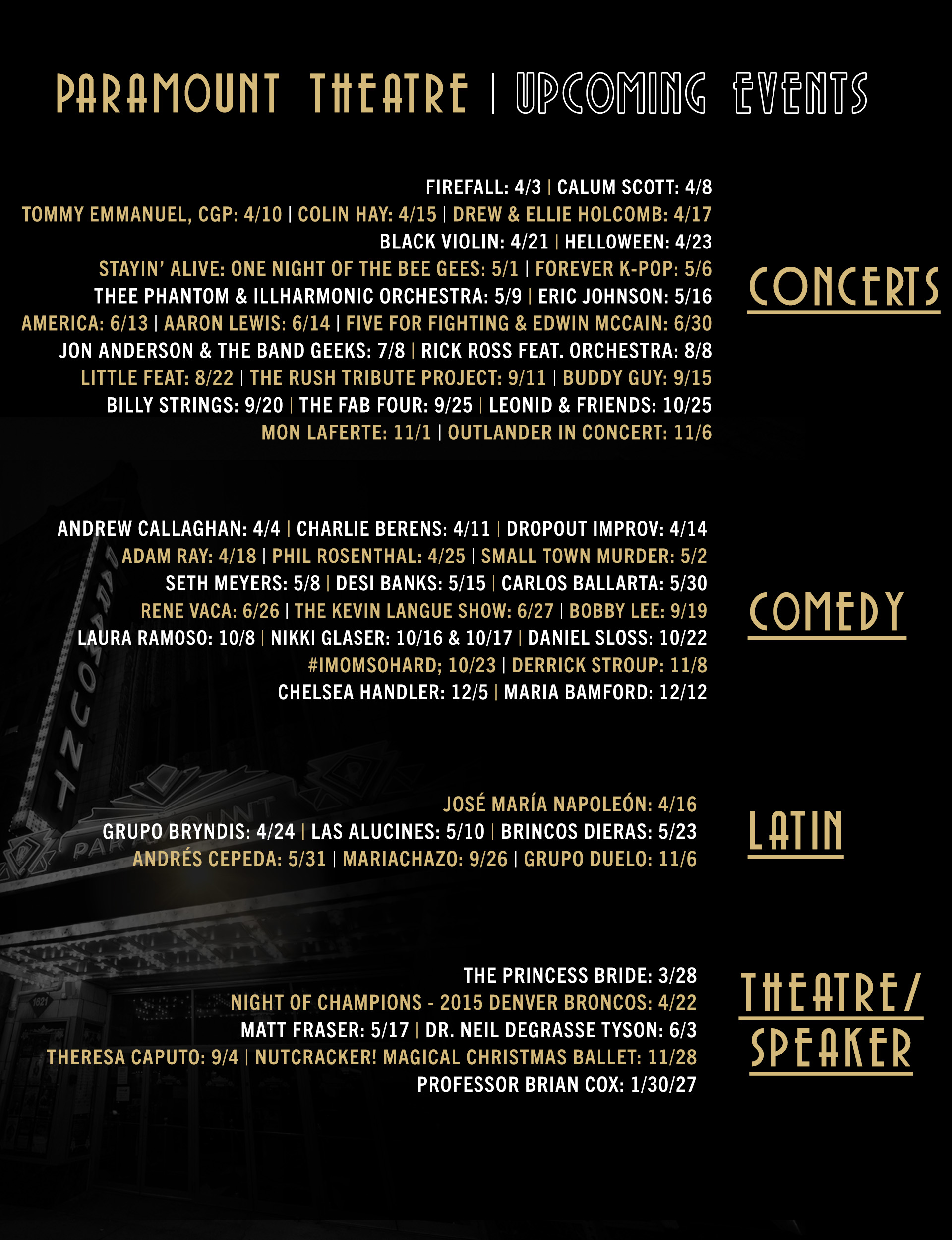 Upcoming Events