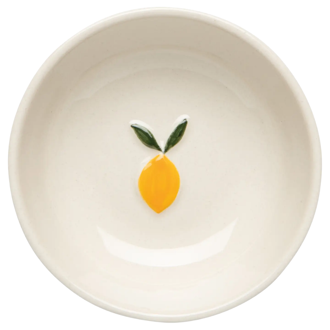 Image of Lemon Embossed Pinch Bowl 3 in