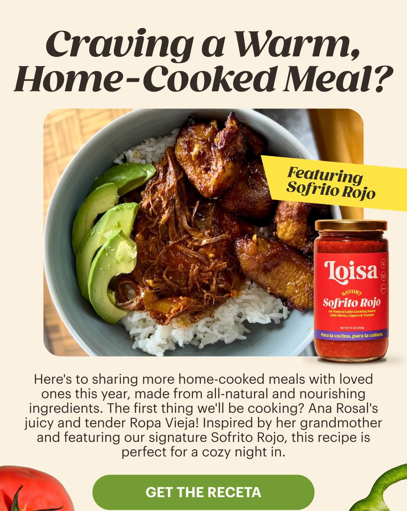 Craving a Warm, Home-Cooked Meal? GET THE RECETA