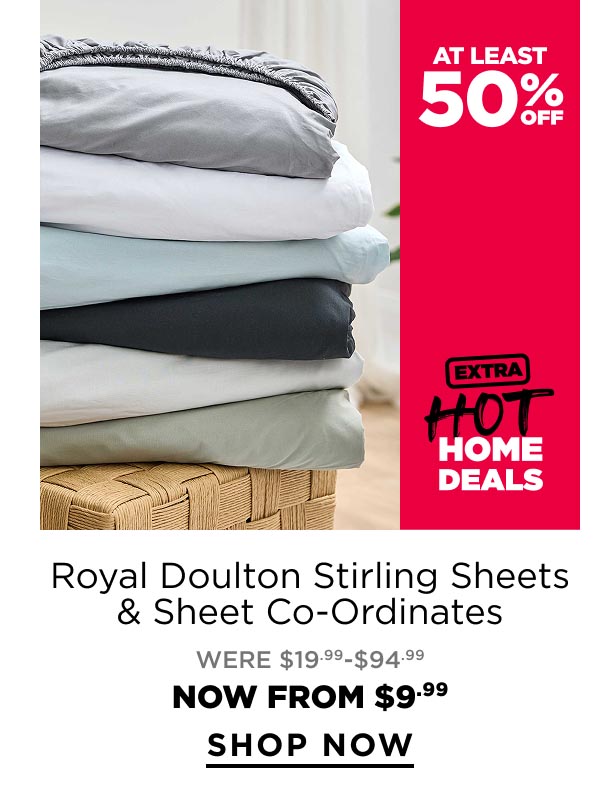 Royal Doulton	Stirling Sheets & Sheet Co-Ordinates