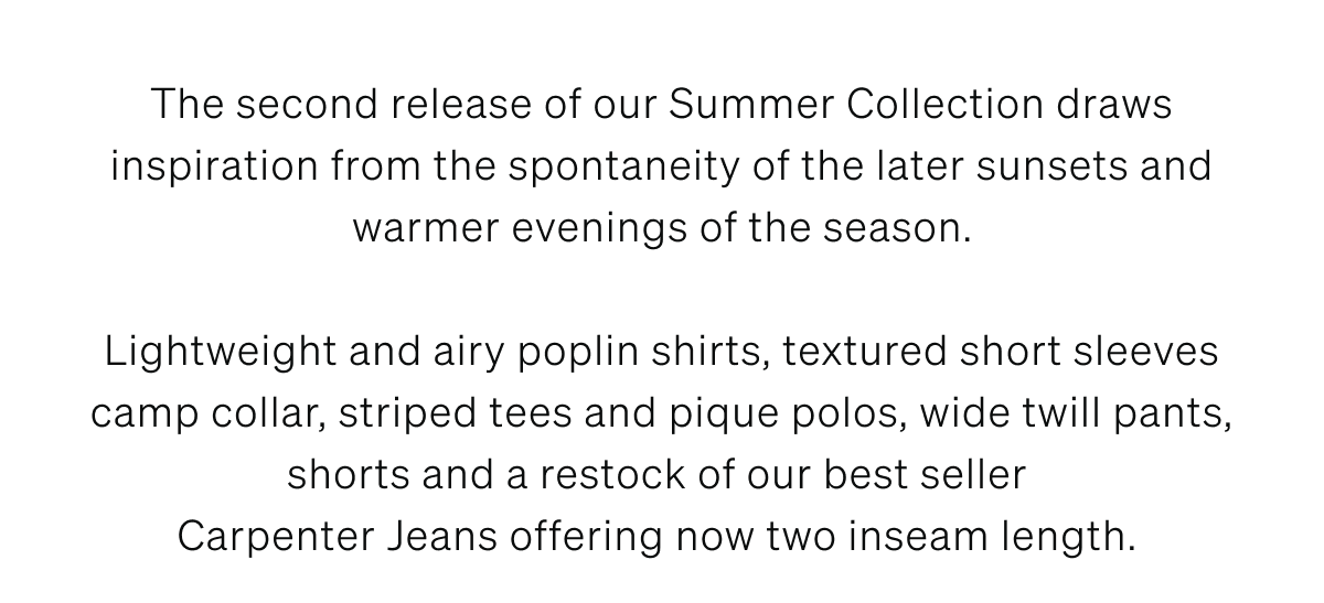 Summer Collection Second Release | [SHOP NOW]