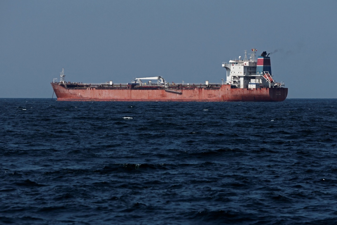 Tanker Callisto sits anchored in Muscat, amid the U.S.-Israeli conflict with Iran