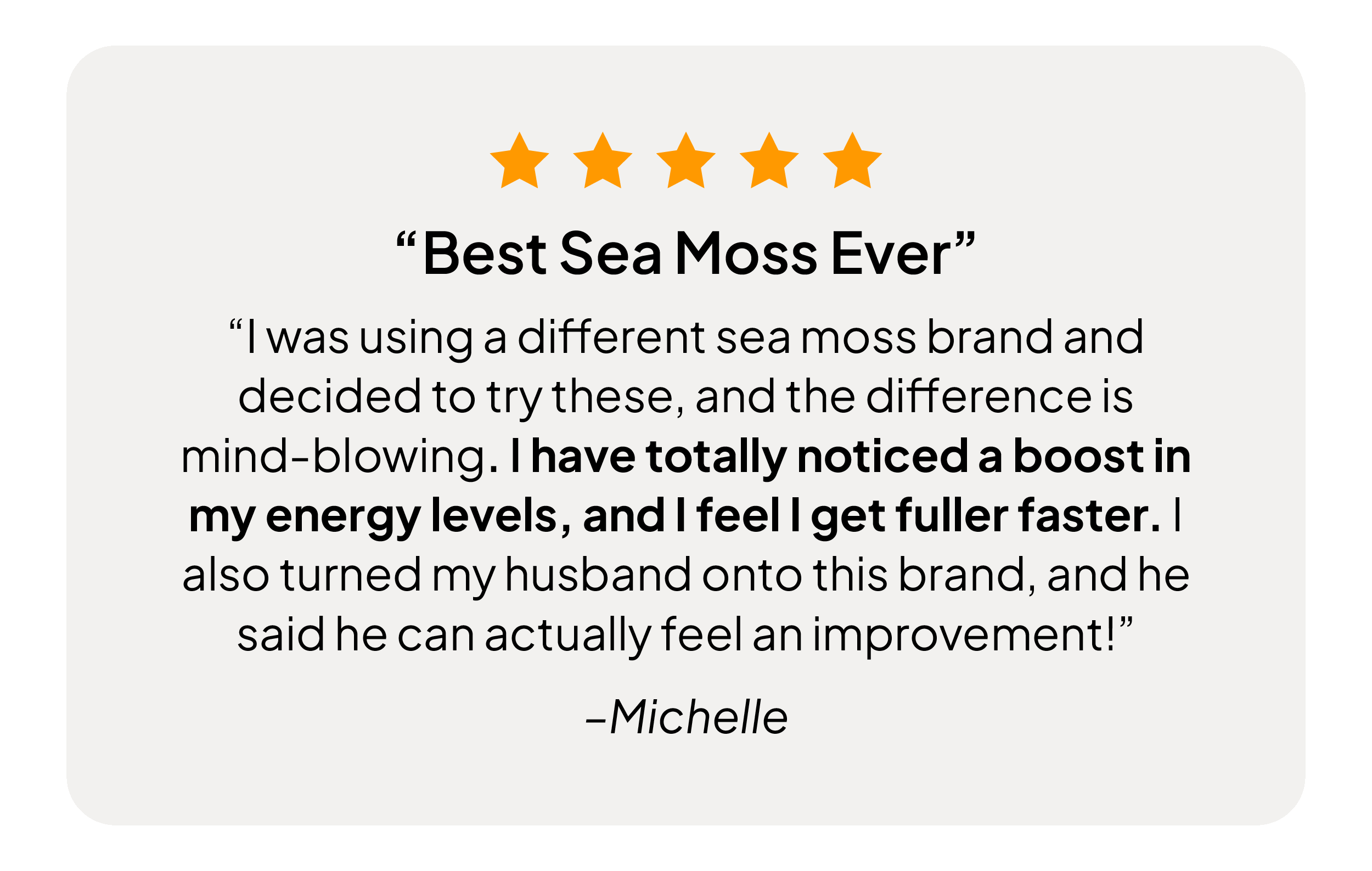 5 Star Reviews of Wild Sea Moss and Magnesium Glycinate