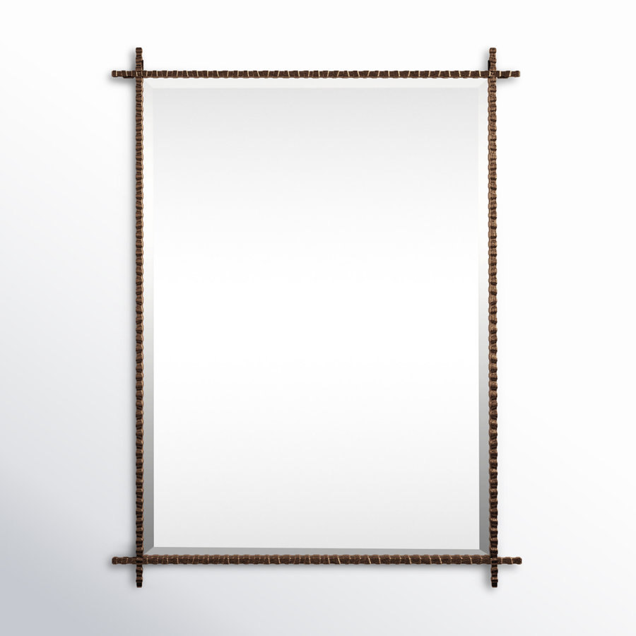 Jareth Industrial Beveled Distressed Accent Mirror