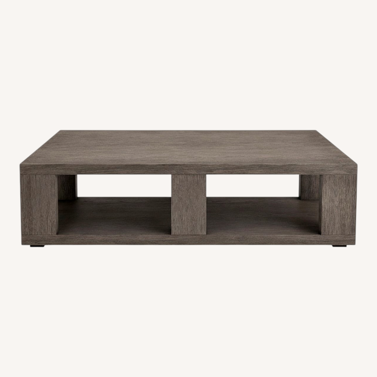 Image of Restoration Hardware Hayes Light Gray Wood Coffee Table
