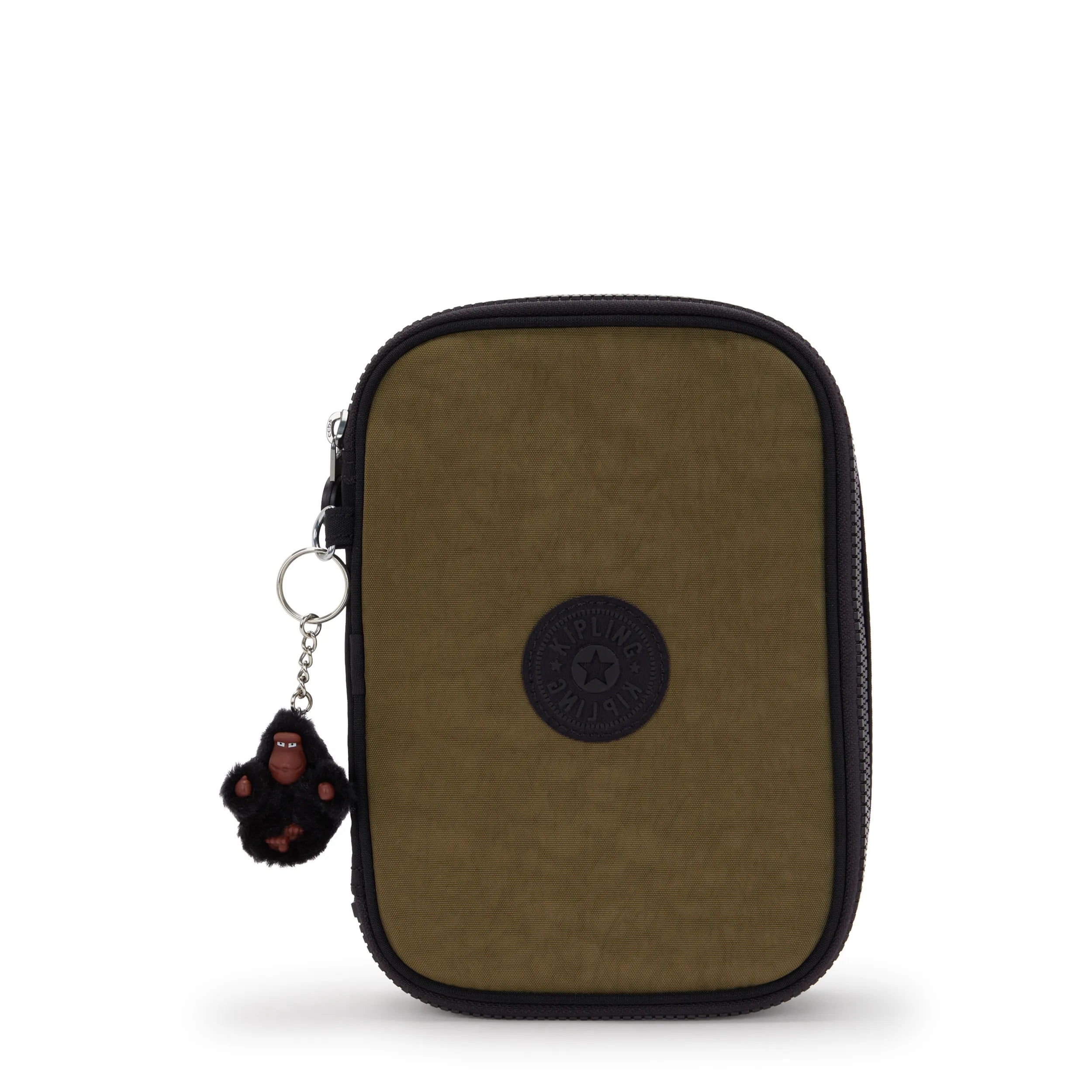 100 Pens Case-Black Khaki Print