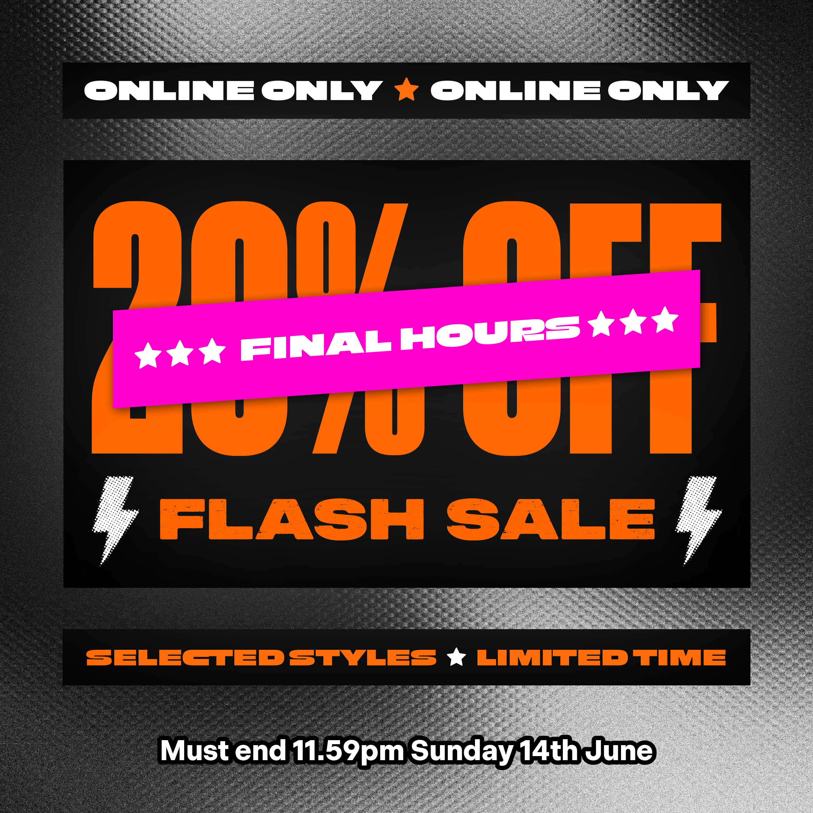Online only Flash Sale - 20% off