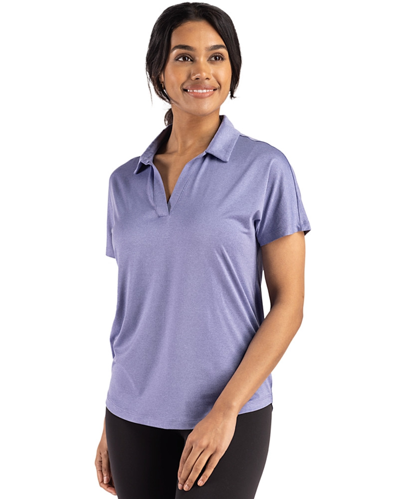 Image of Cutter & Buck Coastline Recycled Double Peached Womens Dolman Polo