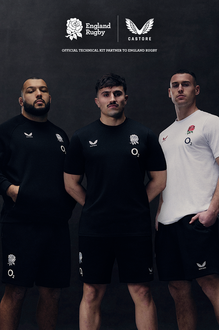 3 men's players wearing new travel range