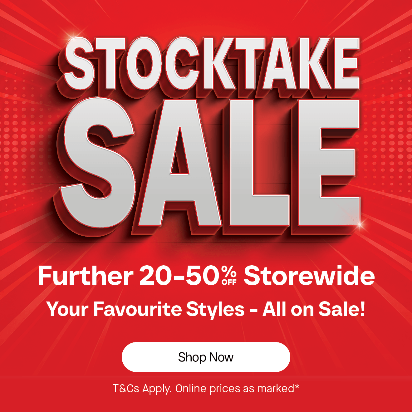 Stocktake Sale