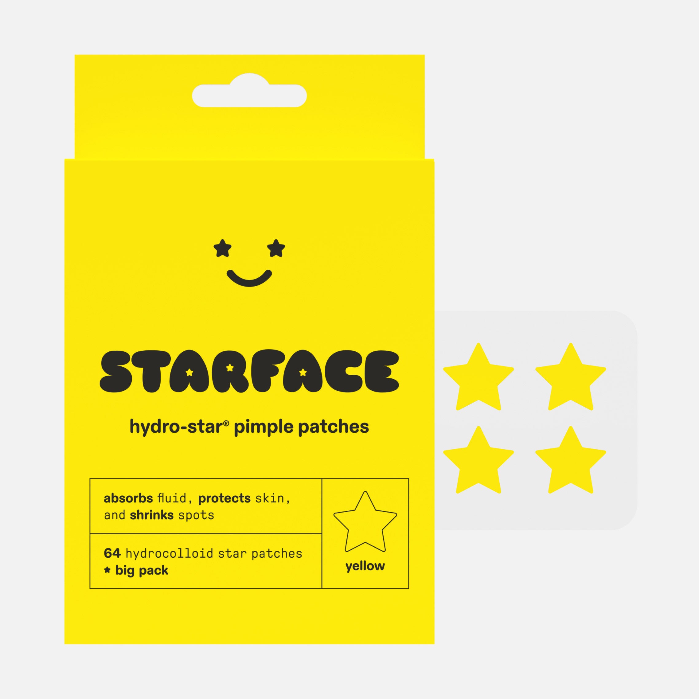 Starface Hydro-Star Pimple Patches Big Pack, 64-Count