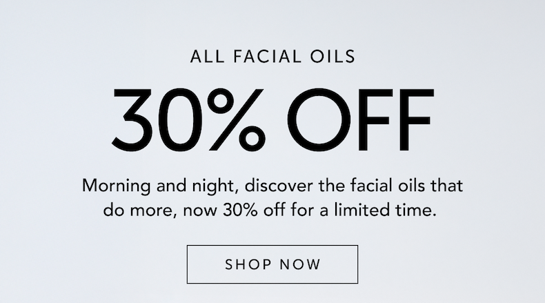 30% OFF FACIAL OILS WITH CODE GLOW30 Shop All Now
