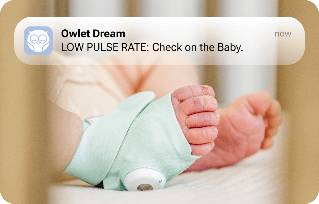 Owlet Dream: LOW PULSE RATE: Check on the Baby.