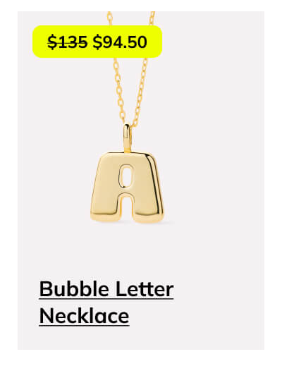 Bubble Letter Necklace